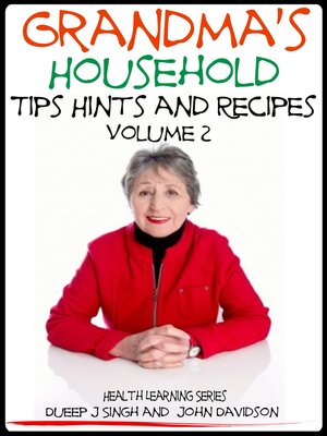 cover image of Grandma's Household Tips Hints and Recipes